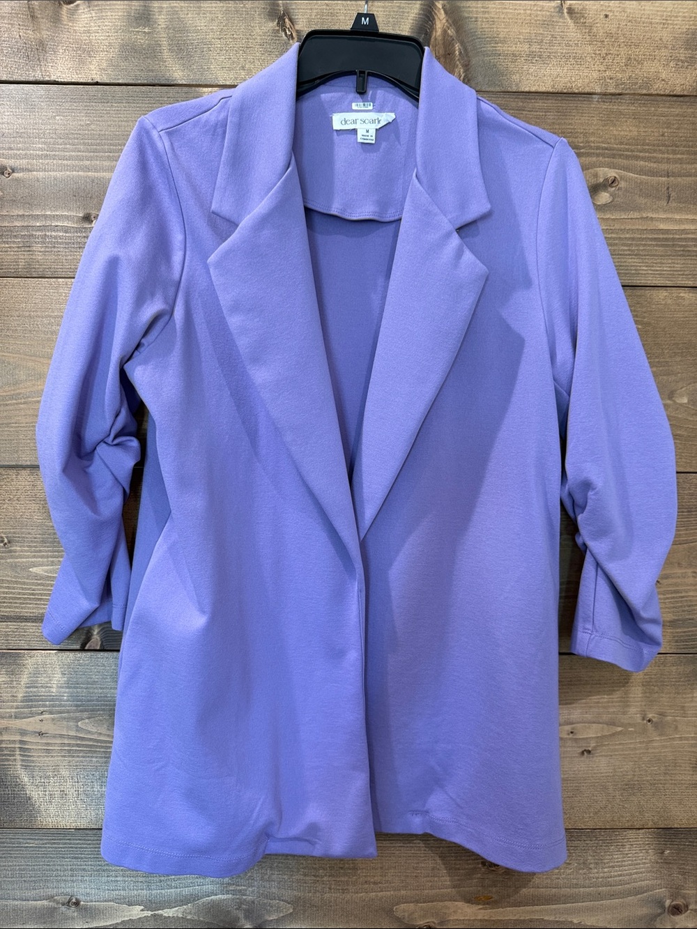 Lavender Open-Front Blazer